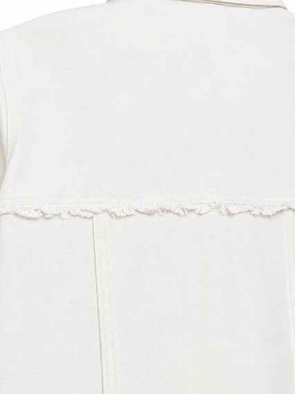 Desigual White Bloom gyerek farmerdzseki