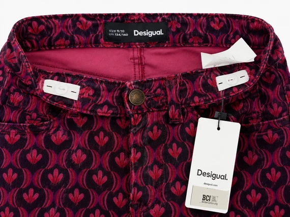 Desigual Retro Bloom Flare nadrág