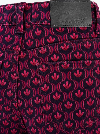 Desigual Retro Bloom Flare nadrág