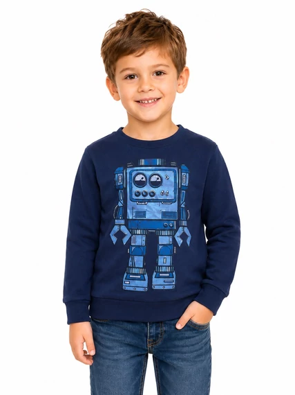 Desigual LED-es robotos fiú pulóver