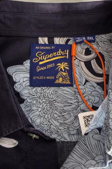 Superdry férfi rövid ujjú ing - XXL- (Bolti ár: 28.000 Ft)