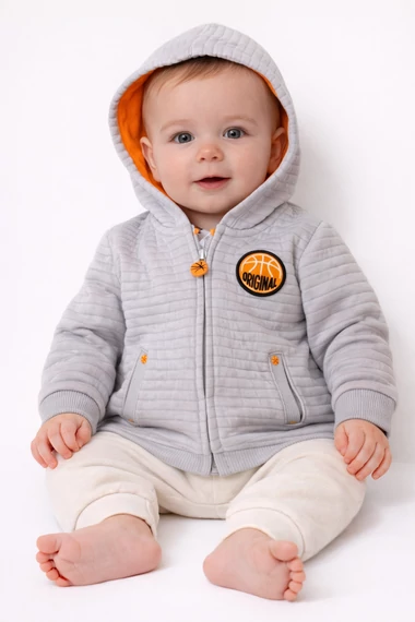 Original Marines kapucnis  pulóver  - 6/9 M - ( Bolti ár: 12.700 Ft)