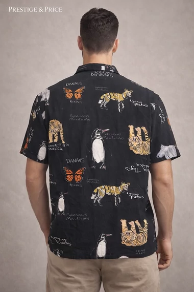 Element férfi mintás ing - L - (Bolti ár: 25.000 Ft)