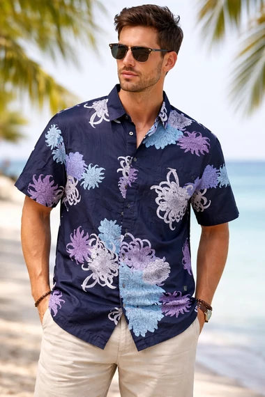 Superdry férfi rövid ujjú ing - XXL- (Bolti ár: 28.000 Ft)