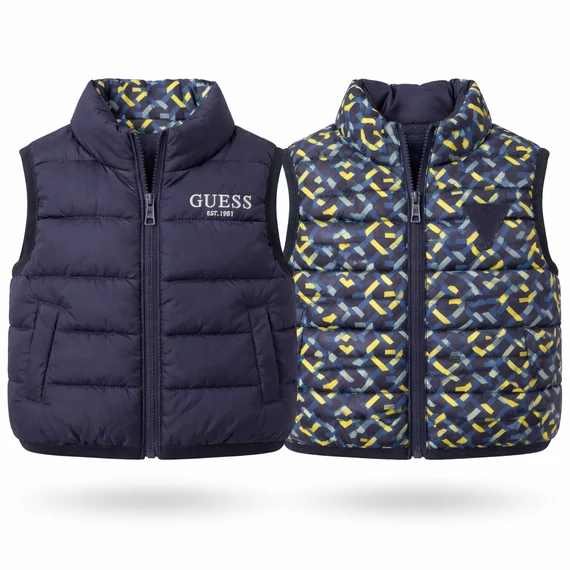  Kifordítható Guess  mellény - 3-6 M - (Bolti ár: 22.990 Ft)