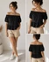 Superdry Vintage Off Shoulder Woven Top - M