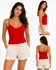 Vero Moda Fiery Red Bordázott Pántos Top