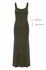PIECES Olive Grace Maxi Ruha