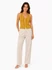 Vero Moda Berta Harvest Gold csíkos nyakpántos top