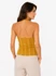 Vero Moda Berta Harvest Gold csíkos nyakpántos top