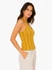 Vero Moda Berta Harvest Gold csíkos nyakpántos top