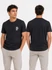 Jack & Jones Premium Floral Black Wide Fit férfi póló 