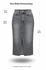 Vero Moda szürke farmerszoknya hasítékkal -M