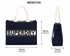 Superdry Shopper Tote táska – navy/krém