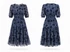 Pepe Jeans Blue Bloom Maxi Ruha - S