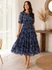 Pepe Jeans Blue Bloom Maxi Ruha - S