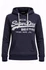 Superdry férfi pulóver - indigó hatású kapucnis hoodie 
